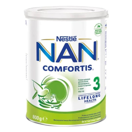 NAN Nestle NAN Comfortis 3 Висококачественa обогатенa млечна напитка на прах 12+ месеца 800г