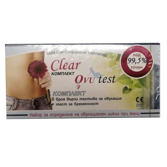CLEAR Тест за овулация clear ovu х 5+1бр тест за бременност