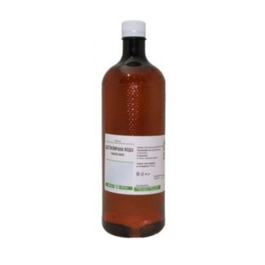 AQUA DESTILLATA (C+X) Дестилирана/ пречистена/ вода 1л химакс - Снимка 1 от 2