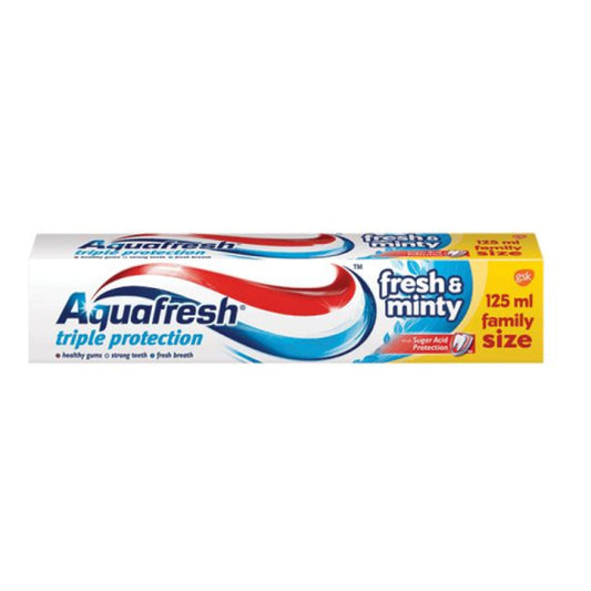 AQUAFRESH Паста за зъби  aquafresh fresh and minty 125мл /синя/