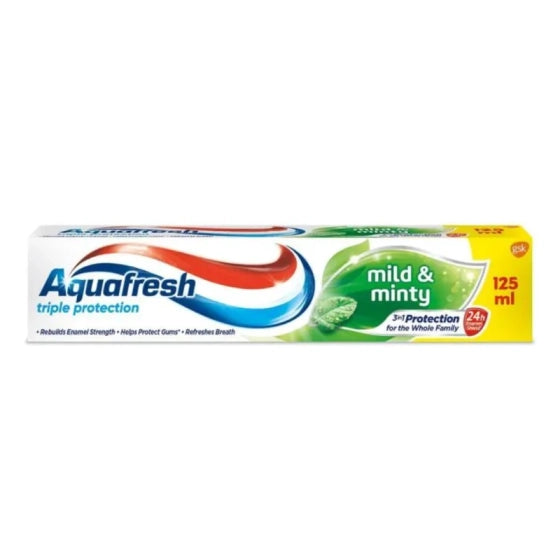 AQUAFRESH Паста за зъби aquafresh mild 125мл /зелена/