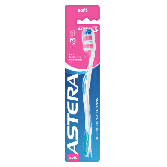 ASTERA Четка за зъби Astera Active 3 Soft - Снимка 1 от 2