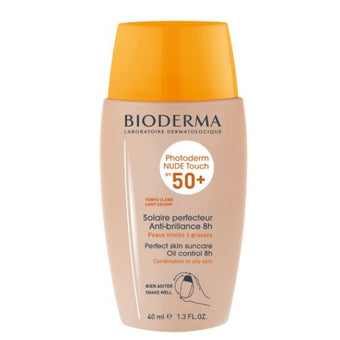 compare product Bioderma Photoderm Nude touch Слънцезащитен тониран крем SPF50+ светъл цвят 40 мл