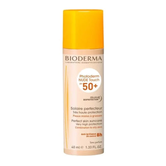 compare product Bioderma Photoderm Nude touch Слънцезащитен тониран крем SPF50+ златист цвят 40 мл