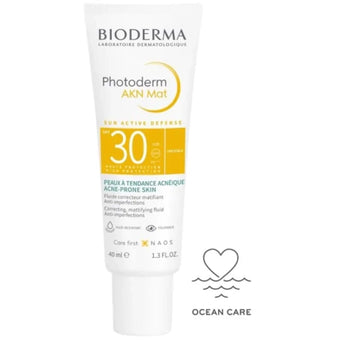compare product Bioderma Photoderm AKN Mat Слънцезащитен матиращ крем срещу несъвършенства SPF30 40 мл