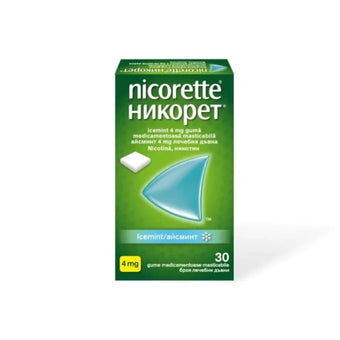 compare product Никорет айсминт дъвки за отказване на цигарите 4мг х30