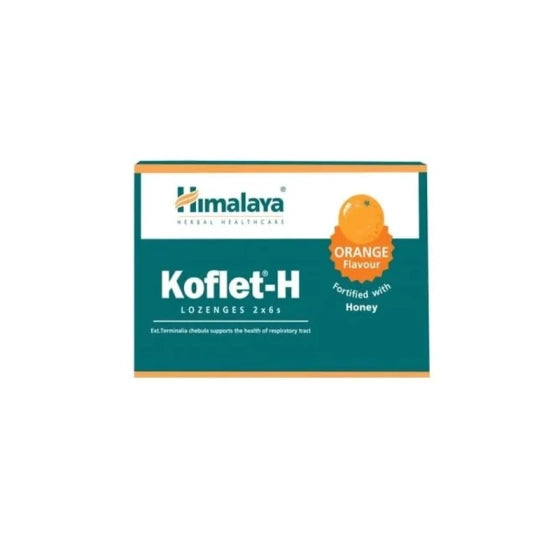 HIMALAYA Кофлет пастили при болки в гърлото х12 портокал