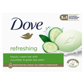 compare product Dove Refreshing Овлажняващ крем-сапун за ръце, лице и тяло с краставица и зелен чай 90 гр