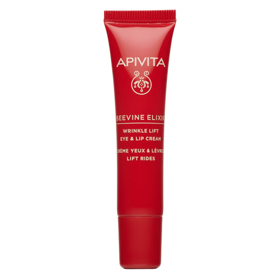 Apivita Beevine Elixir Коригиращ бръчките лифтинф крем за околоочен контур и устни 15 мл - Снимка 2 от 2