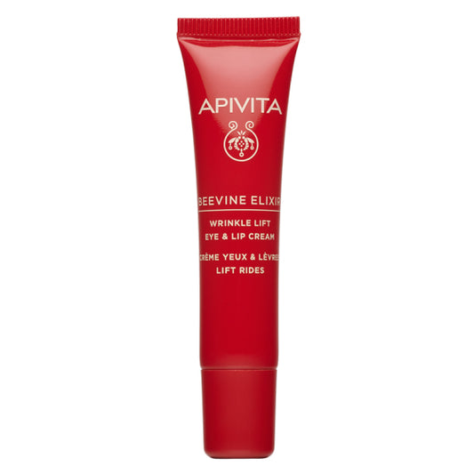 Apivita Beevine Elixir Коригиращ бръчките лифтинф крем за околоочен контур и устни 15 мл
