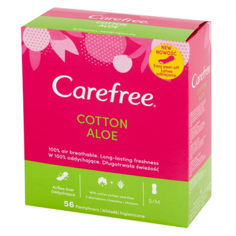 compare product Carefree ежедневни превръзки Aloe 56 бр.