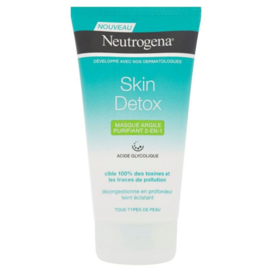 Neutrogena Skin Detox почистваща и измиваща маска с глина 150 мл