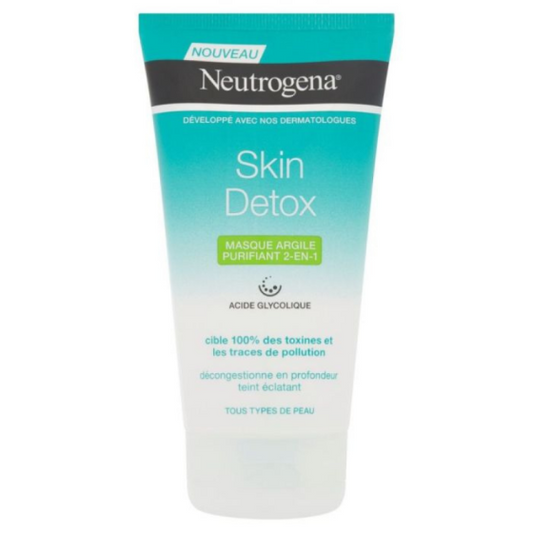 Neutrogena Skin Detox почистваща и измиваща маска с глина 150 мл