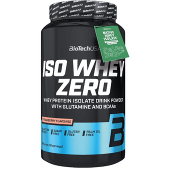 compare product Biotech USA iso whey zero 0.908 Strawberry