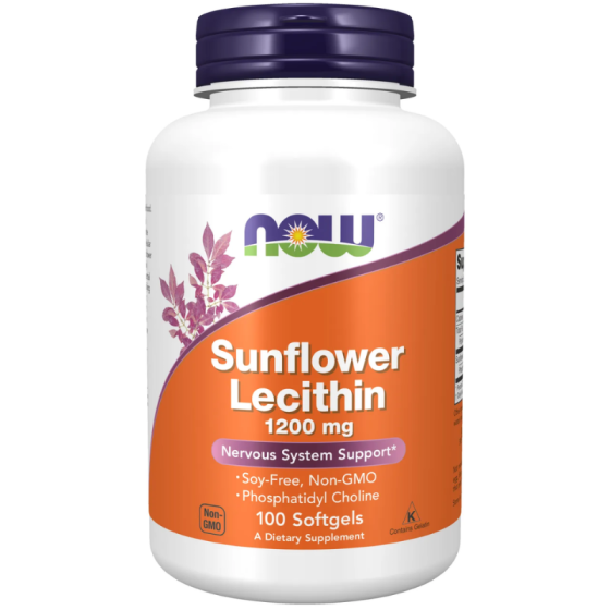 NOW Sunflower lecithin софтгел 1200мг х100
