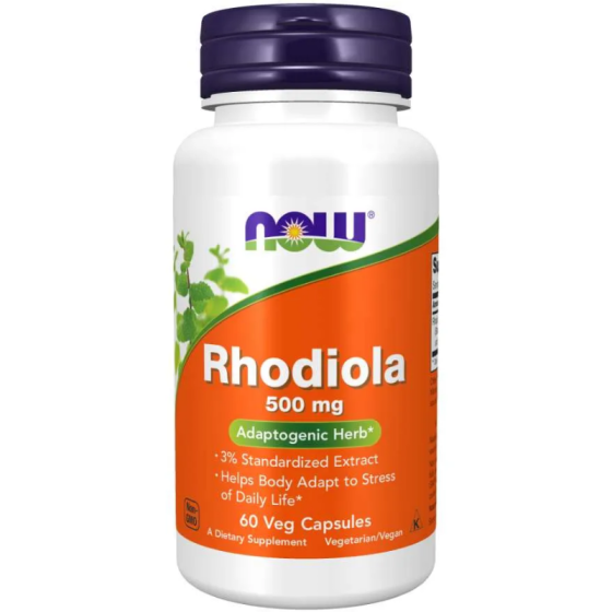 NOW Rhodiola капсули 500мг х60