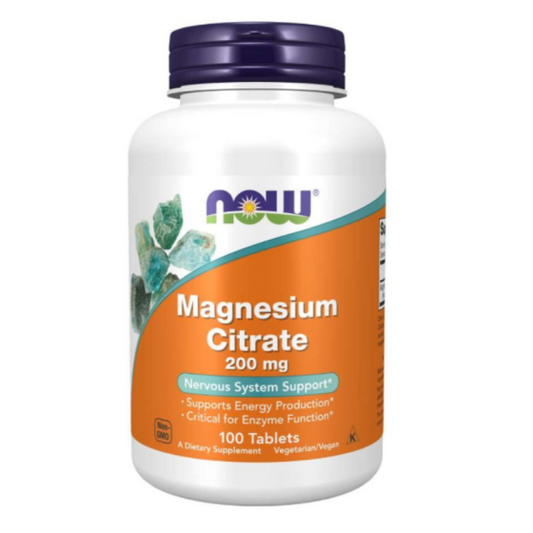 NOW Magnesium citrate таблетки 200мг х100