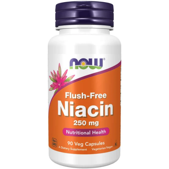 NOW Flush-Free Niacin капсули 250мг х90