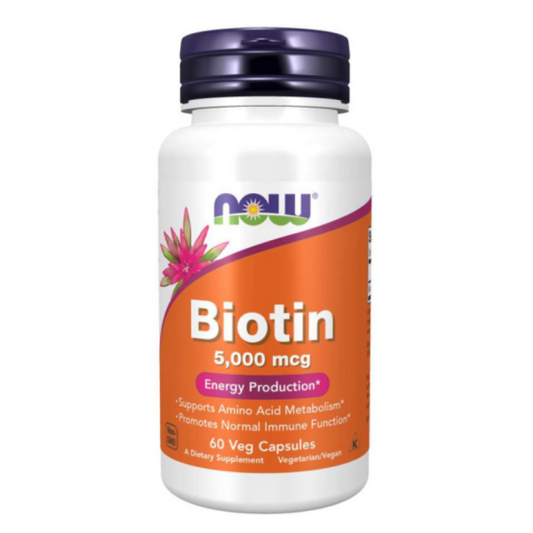 NOW Biotin капсули 5000мкг х60
