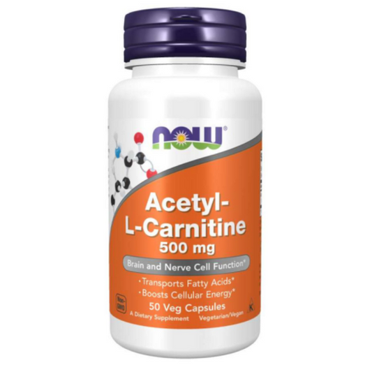NOW Acetyl L-Carnitine капсули 500мг х50