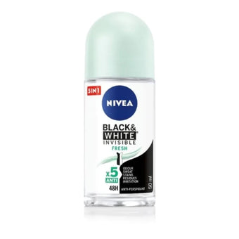 compare product Nivea дезодорант рол-он дамски blacк&white fresh 50мл