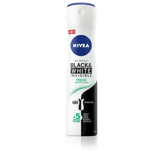 Nivea дезодорант спрей против изпотяване за жени blacк&white fresh 150мл