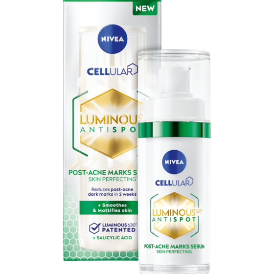 Nivea cellular luminous antispot 3в1 серум против петна от акне 30мл