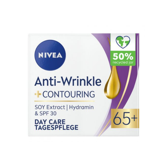 Nivea AntiWrinkle+ контуриращ дневен крем против бръчки 65+ 50мл