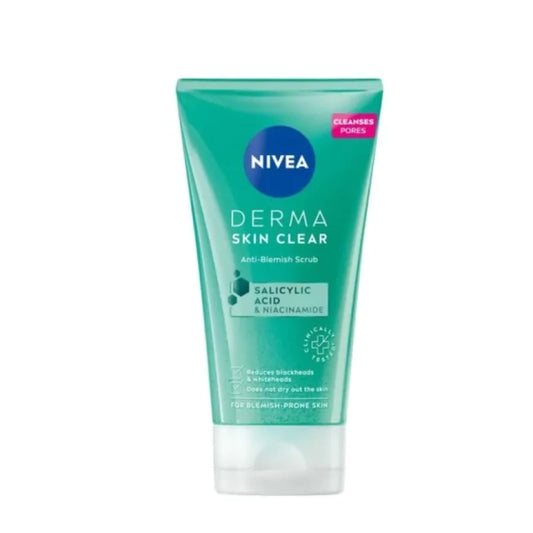 Nivea derma skin clear скраб 150мл