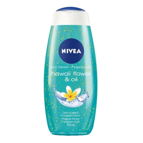 Nivea hawaii flower&oil душ-гел за тяло с хавайско цвете и масла 500мл