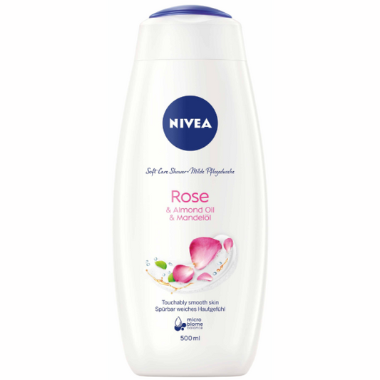 Nivea rose&almond oil душ-гел за тяло 500мл