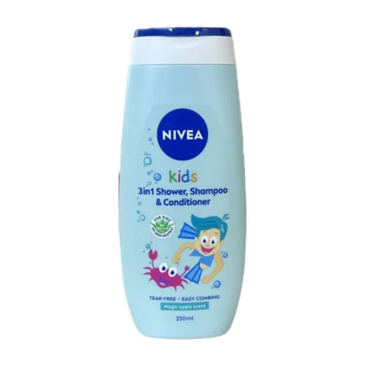 Nivea kids детски 3в1 душ-гел и шампоан за момчета 250мл