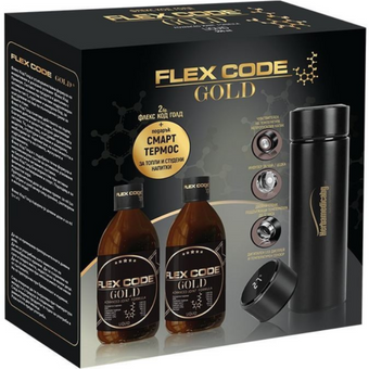 compare product Flex Code Gold Комплект, 2 х 500 ml + смарт термос Herbamedica