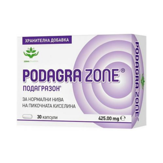ZONAPHARM Подагразон при подагра капсули х 30 Zona Pharma