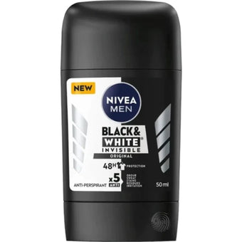 compare product Nivea Men Black & White Invisible Original Дезодорант стик против изпотяване за мъже 50 мл