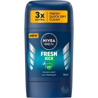 compare product Nivea Men Fresh Kick Дезодорант стик против изпотяване за мъже 50 мл