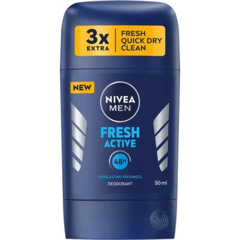 compare product Nivea Men Fresh Active Дезодорант стик против изпотяване за мъже 50 мл