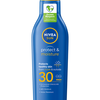 compare product Nivea Sun Protect & Moisture Слънцезащитен хидратиращ лосион SPF30 200 мл