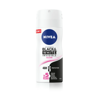 compare product Nivea Black & White Invisible Clear Дезодорант спрей против изпотяване за жени 100мл