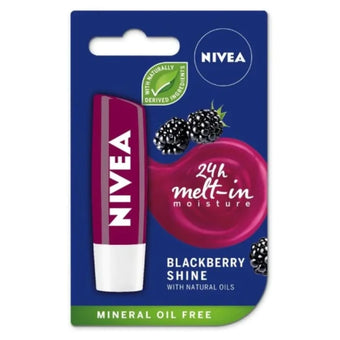 compare product Nivea Blackberry Shine Балсам за устни 4.8 г