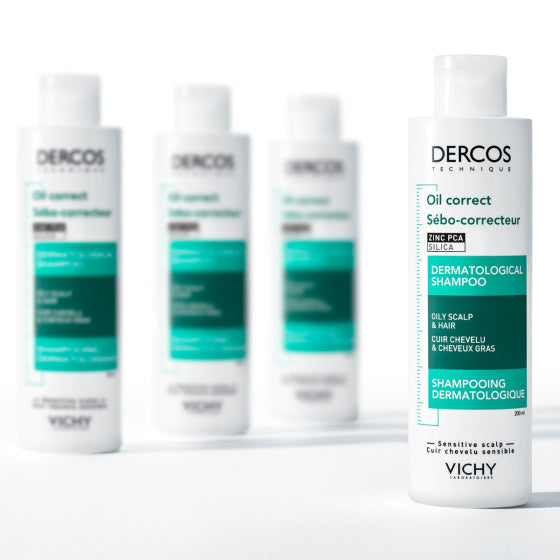 Vichy Dercos Oil Correct Себорегулиращ шампоан за мазна коса 200 мл 874366 - Снимка 4 от 4