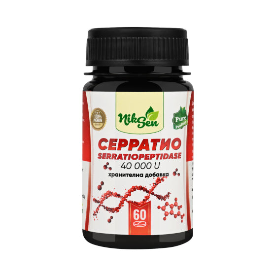 NIXEN BG Серратио 40000 IU Serratiopeptidase таблетки х 60 Никсен