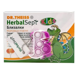 compare product Хербал септ близалки при болки в гърлото х6 + играчка Годен до: 28.2.2026 г.