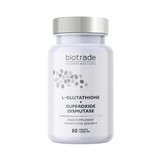 BIOTRADE Хранителна добавка L-Glutation + супероксид дисмутаза x 60 таблетки Biotrade