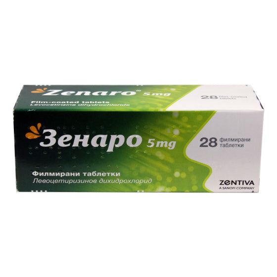 ZENARO Зенаро таблетки при алергичен ринит, копривна треска 5мг х7