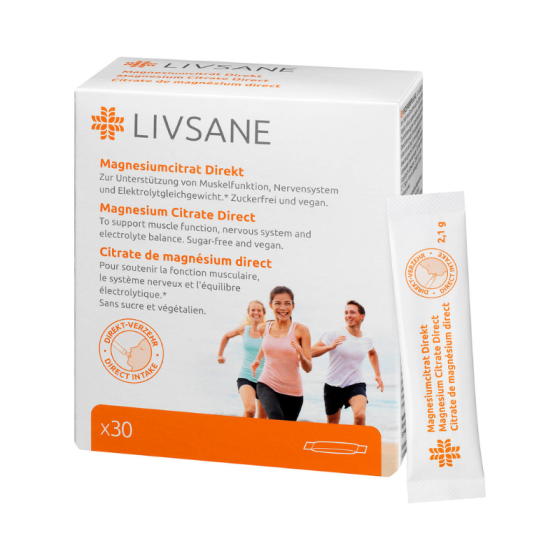 LIVSANE Магнезиев цитрат директ 30 сашета - Снимка 2 от 2