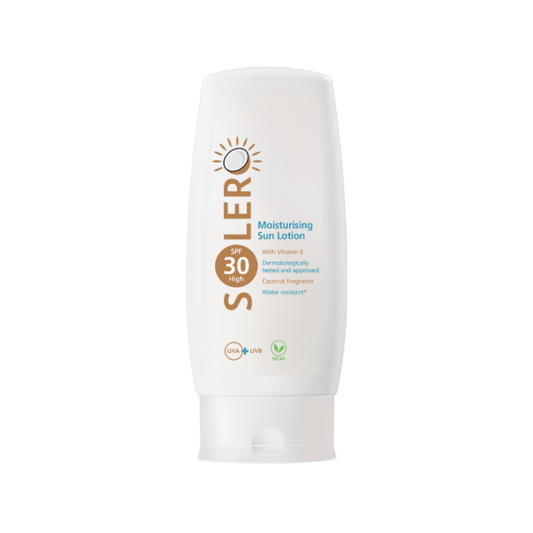 SOLERO лосион след излагане на слънце с кокос SPF30 200мл Годен до: 31.5.2026 г.