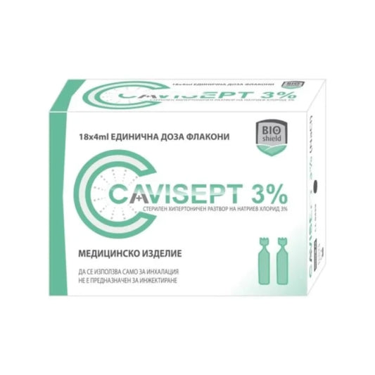 CAVISEPT Кависепт ампули за инхалация 3% разтвор 4мл х18