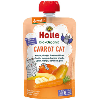 compare product Holle Био пюре пауч с морков, манго и банан 6+ месеца 100г