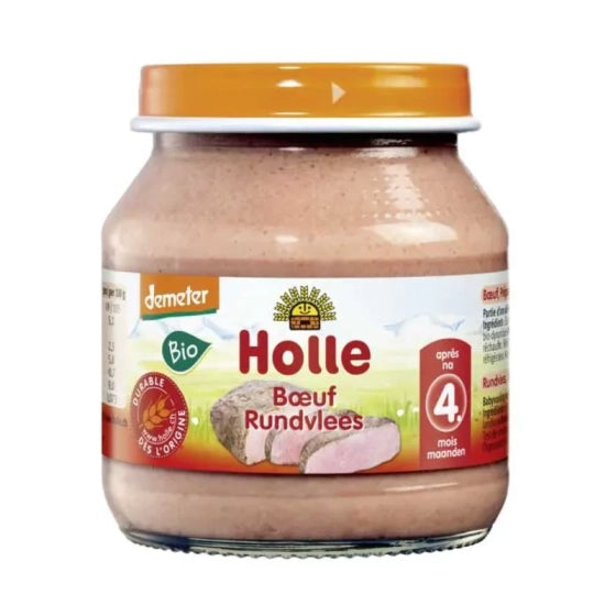 Holle Био пюре с говеждо месо 4+ месеца 125г